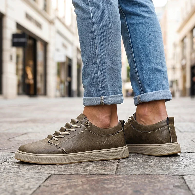 Leonardo Tailored Leather Sneakers